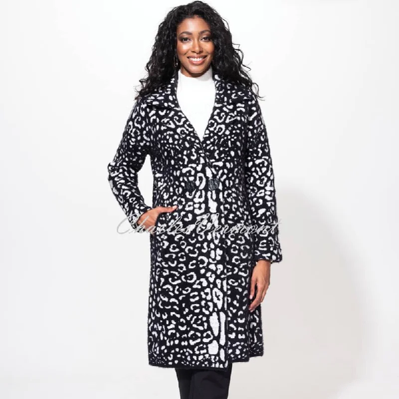 Alison Sheri Animal Print Coatigan - Style A42329 Elegant Cape Blazer