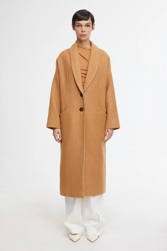 BECKETT COAT Belted Midi-Length Coat