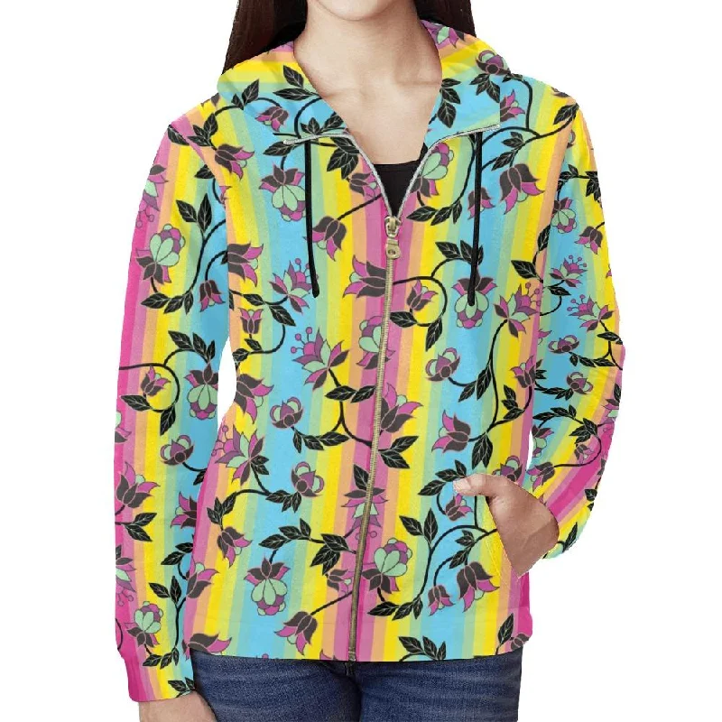 Powwow Carnival Full Zip Hoodie for Women