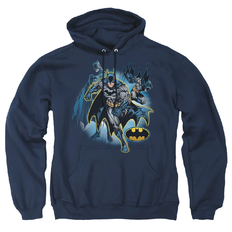 Justice League Batman Collage Pullover Hoodie Puff Sleeve Stylish