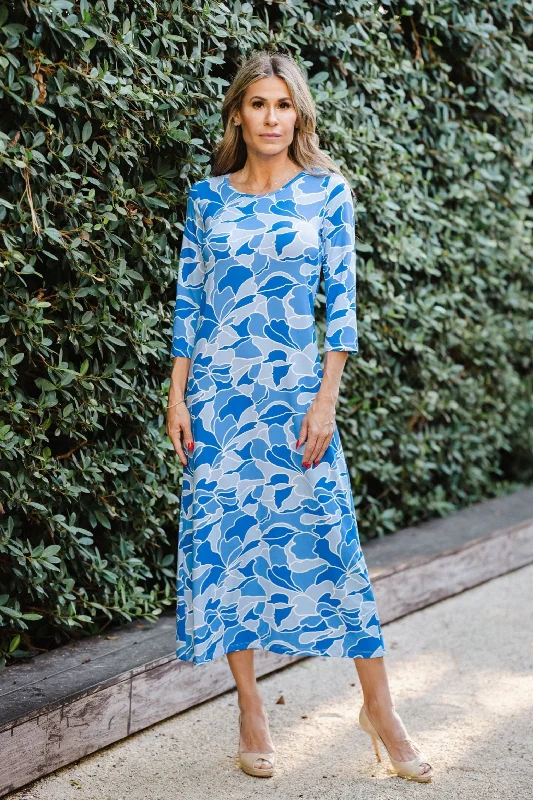 Athena Long Dress Lagoon Tunics Office stylish